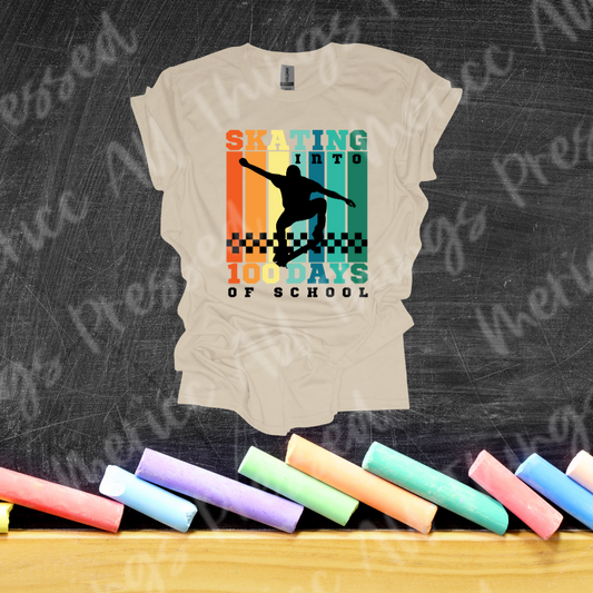 100 Days of School Skate Board