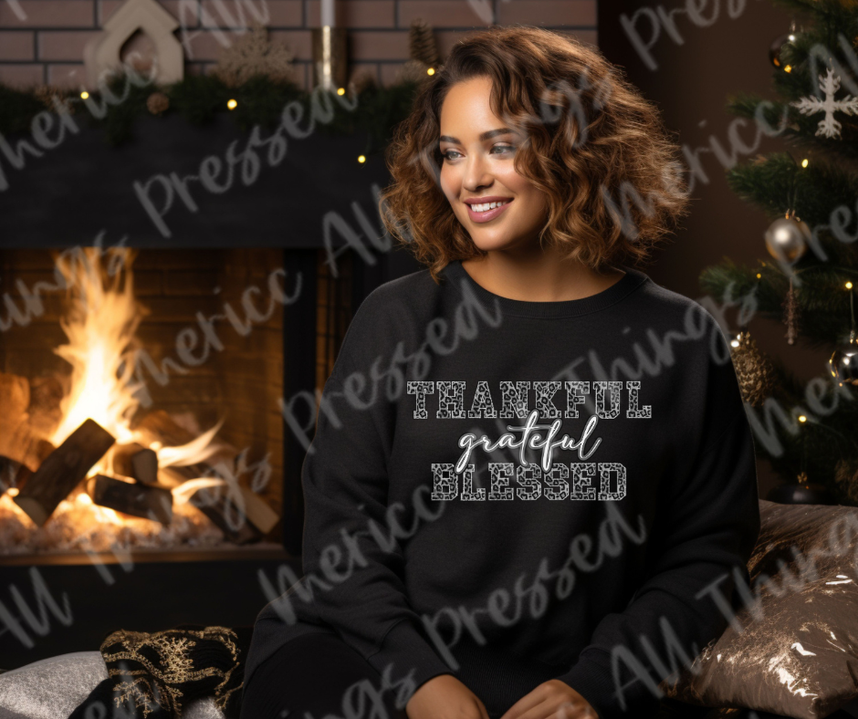 Thankful Grateful Blessed