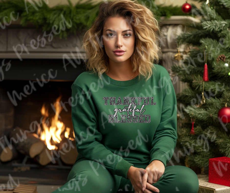 Thankful Grateful Blessed