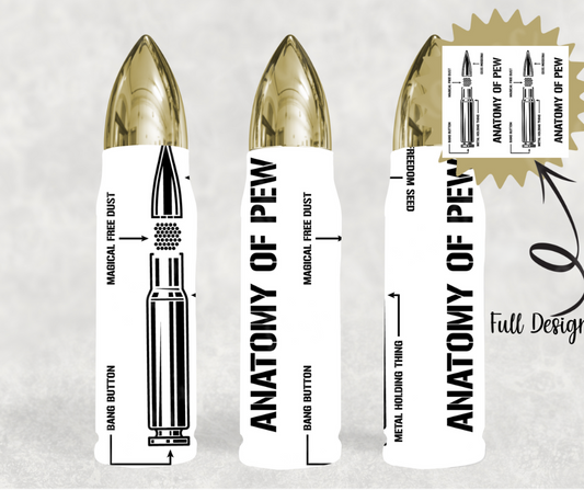 Anatomy of the Pew 17 oz. Bullet Tumbler 0032