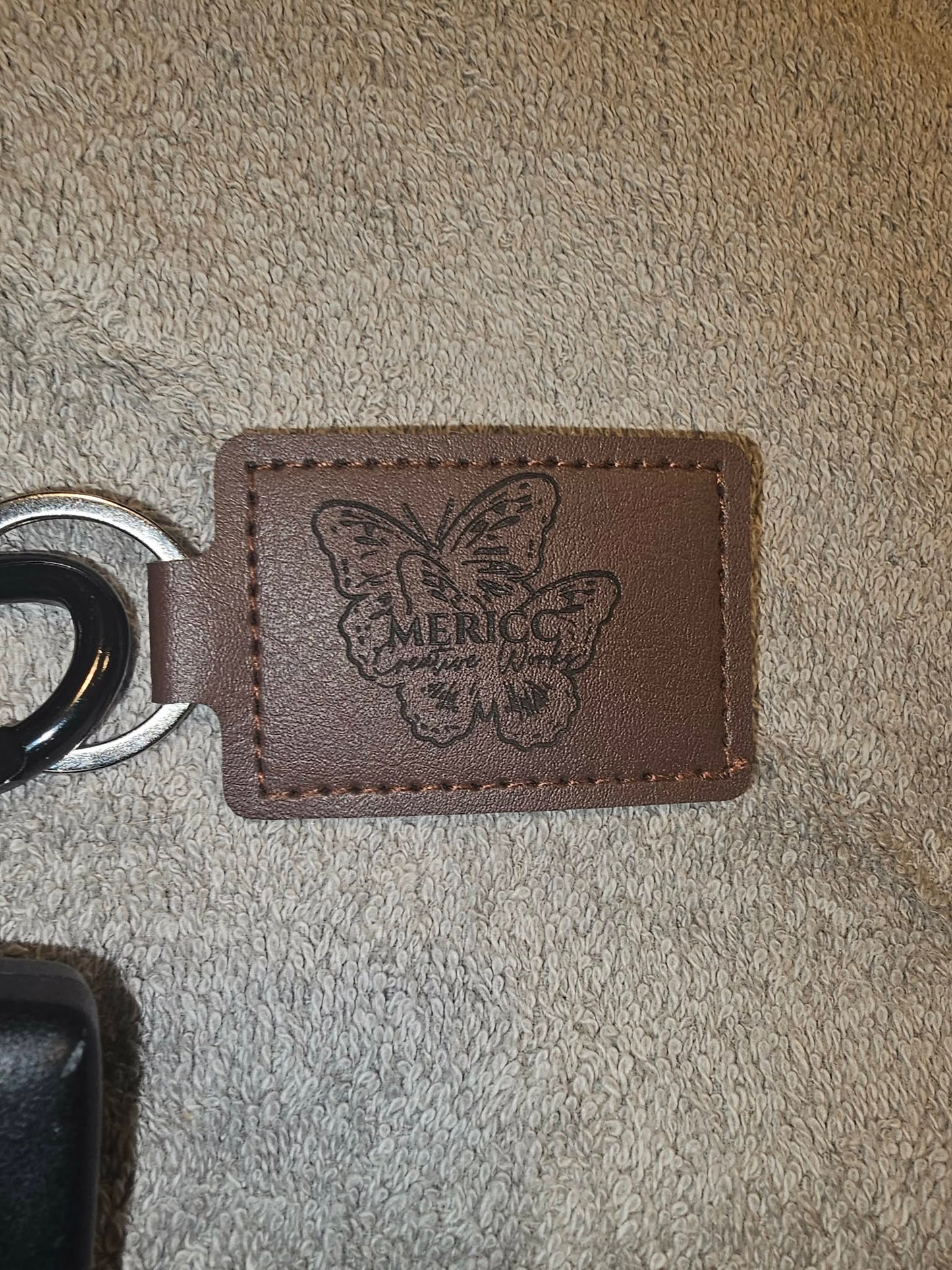 Leather Engraved Key Chain